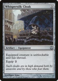 Whispersilk Cloak - Duel Decks: Phyrexia vs. the Coalition - Magic: The Gathering card