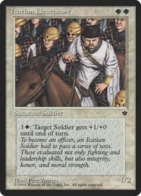 Icatian Lieutenant - Fallen Empires - Magic: The Gathering card