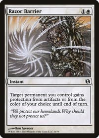 Razor Barrier - Duel Decks: Elspeth vs. Tezzeret - Magic: The Gathering card