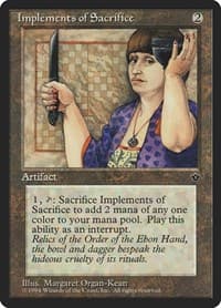 Implements of Sacrifice - Fallen Empires - Magic: The Gathering card