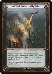 All Shall Smolder in My Wake (Archenemy) - Oversize Cards - Magic: The Gathering card