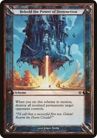 Behold the Power of Destruction (Archenemy) - Oversize Cards - Magic: The Gathering card