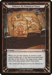 Embrace My Diabolical Vision (Archenemy) - Oversize Cards - Magic: The Gathering card