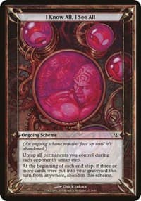 I Know All, I See All (Archenemy) - Oversize Cards - Magic: The Gathering card