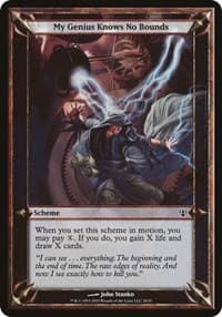 My Genius Knows No Bounds (Archenemy) - Oversize Cards - Magic: The Gathering card