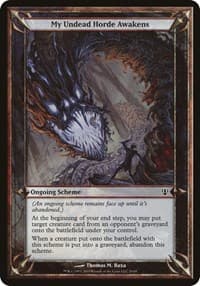 My Undead Horde Awakens (Archenemy) - Oversize Cards - Magic: The Gathering card