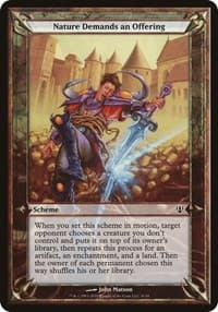 Nature Demands an Offering (Archenemy) - Oversize Cards - Magic: The Gathering card