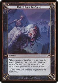 Rotted Ones, Lay Siege (Archenemy) - Oversize Cards - Magic: The Gathering card