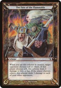 The Fate of the Flammable (Archenemy) - Oversize Cards - Magic: The Gathering card