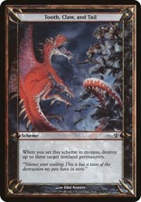 Tooth, Claw, and Tail (Archenemy) - Oversize Cards - Magic: The Gathering card