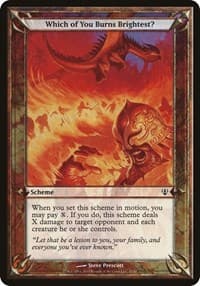 Which of You Burns Brightest? (Archenemy) - Oversize Cards - Magic: The Gathering card