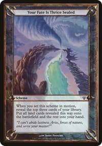 Your Fate Is Thrice Sealed (Archenemy) - Oversize Cards - Magic: The Gathering card