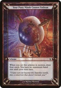 Your Puny Minds Cannot Fathom (Archenemy) - Oversize Cards - Magic: The Gathering card