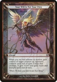 Your Will Is Not Your Own (Archenemy) - Oversize Cards - Magic: The Gathering card