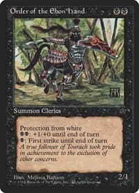 Order of the Ebon Hand (Benson) - Fallen Empires - Magic: The Gathering card