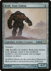 Bosh, Iron Golem - Planechase - Magic: The Gathering card