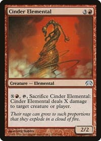 Cinder Elemental - Planechase - Magic: The Gathering card