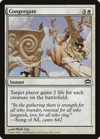 Congregate - Planechase - Magic: The Gathering card