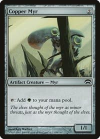 Copper Myr - Planechase - Magic: The Gathering card