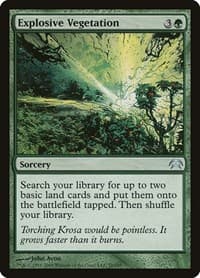 Explosive Vegetation - Planechase - Magic: The Gathering card
