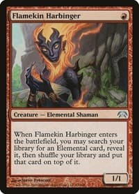 Flamekin Harbinger - Planechase - Magic: The Gathering card