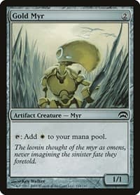 Gold Myr - Planechase - Magic: The Gathering card