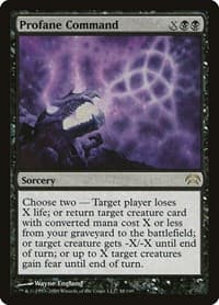 Profane Command - Planechase - Magic: The Gathering card