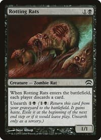 Rotting Rats - Planechase - Magic: The Gathering card