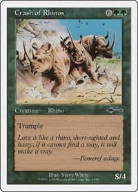 Crash of Rhinos - Beatdown Box Set - Magic: The Gathering card