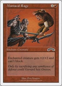 Maniacal Rage - Battle Royale Box Set - Magic: The Gathering card