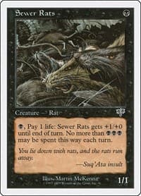 Sewer Rats - Battle Royale Box Set - Magic: The Gathering card