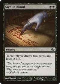 Sign in Blood - Duel Decks: Garruk vs. Liliana - Magic: The Gathering card
