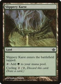 Slippery Karst - Duel Decks: Garruk vs. Liliana - Magic: The Gathering card