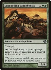Stampeding Wildebeests - Duel Decks: Garruk vs. Liliana - Magic: The Gathering card