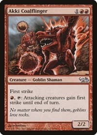 Akki Coalflinger - Duel Decks: Elves vs. Goblins - Magic: The Gathering card