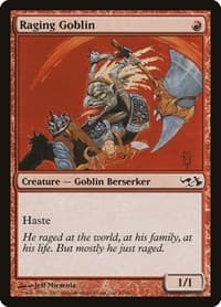 Raging Goblin - Duel Decks: Elves vs. Goblins - Magic: The Gathering card