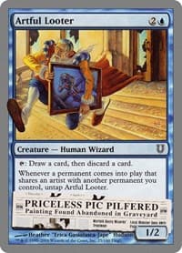 Artful Looter - Unhinged - Magic: The Gathering card