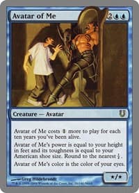Avatar of Me - Unhinged - Magic: The Gathering card