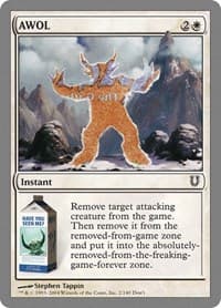 AWOL - Unhinged - Magic: The Gathering card