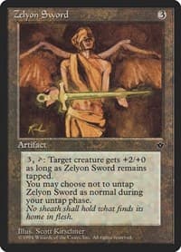 Zelyon Sword - Fallen Empires - Magic: The Gathering card