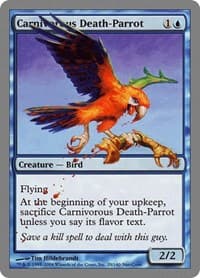 Carnivorous Death-Parrot - Unhinged - Magic: The Gathering card