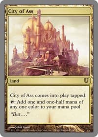 City of Ass - Unhinged - Magic: The Gathering card
