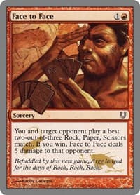 Face to Face - Unhinged - Magic: The Gathering card