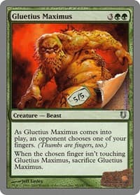 Gluetius Maximus - Unhinged - Magic: The Gathering card