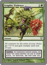 Graphic Violence - Unhinged - Magic: The Gathering card