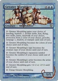 Greater Morphling - Unhinged - Magic: The Gathering card