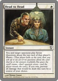 Head to Head - Unhinged - Magic: The Gathering card