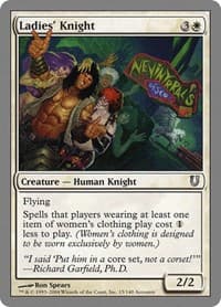 Ladies' Knight - Unhinged - Magic: The Gathering card