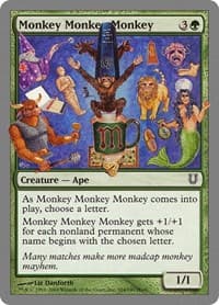 Monkey Monkey Monkey - Unhinged - Magic: The Gathering card