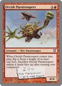 Orcish Paratroopers - Unhinged - Magic: The Gathering card